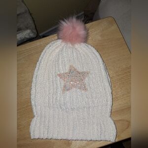 Joe Fresh Pink Sequin Star Beanie Size 10 - 14